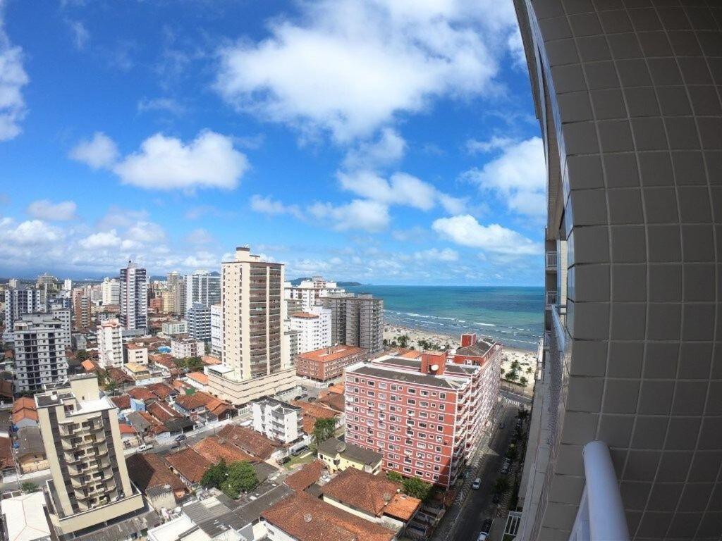 16º andar vista pro mar Praia Grande (Santos) Exterior foto
