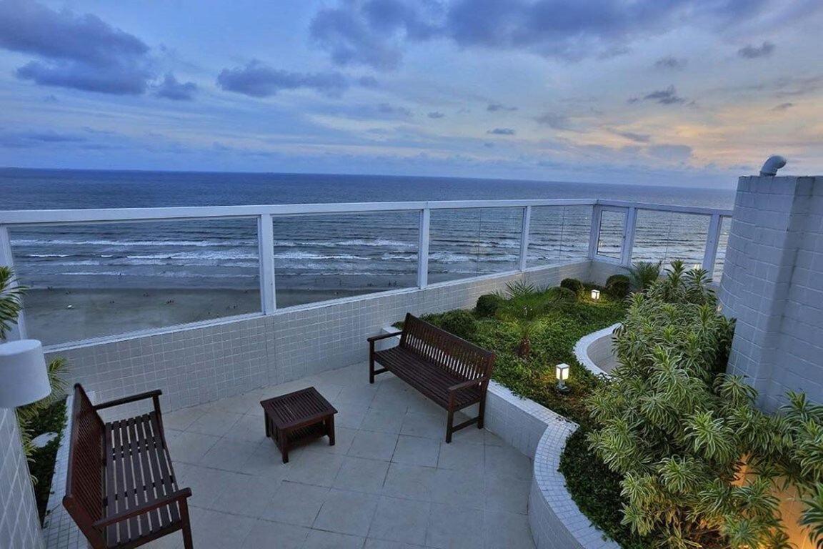 16º andar vista pro mar Praia Grande (Santos) Exterior foto